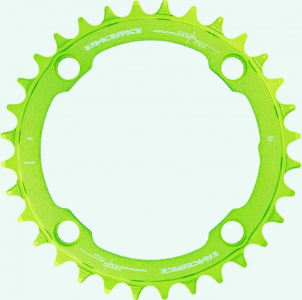 Звезда передняя Race Face 1x Chainring 104 BCD - NW 38T, зелёная Green