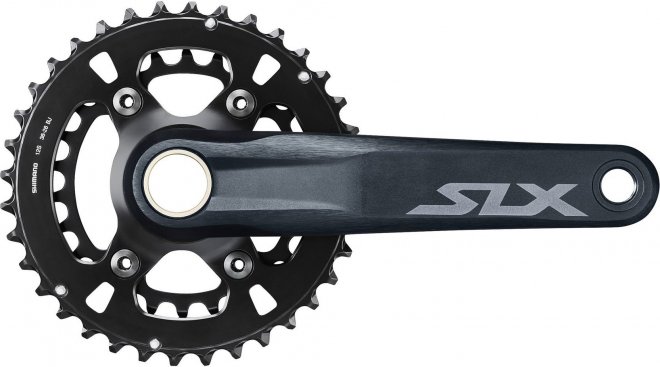 Система с интегрированным валом Shimano SLX FC-M7100-2, длина шатунов 170 мм