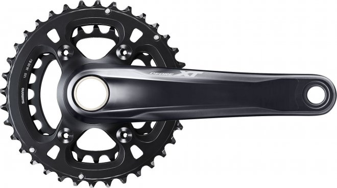 Система с интегрированным валом Shimano Deore XT FC-M8100-2, длина шатунов 170 мм