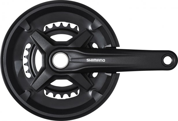 Система с интегрированным валом Shimano Acera FC-MT210-2, длина шатунов 175 мм, набор звёзд 46-30T, с защитой цепи