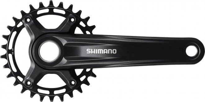 Система с интегрированным валом Shimano Deore FC-MT510-1, длина шатунов 175 мм, звезда 32T