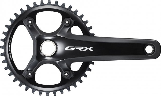 Система с интегрированным валом Shimano GRX FC-RX810-1, длина шатунов 175 мм, звезда 40T