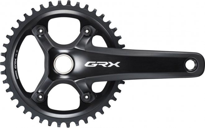 Система с интегрированным валом Shimano GRX FC-RX810-1, длина шатунов 175 мм, звезда 42T