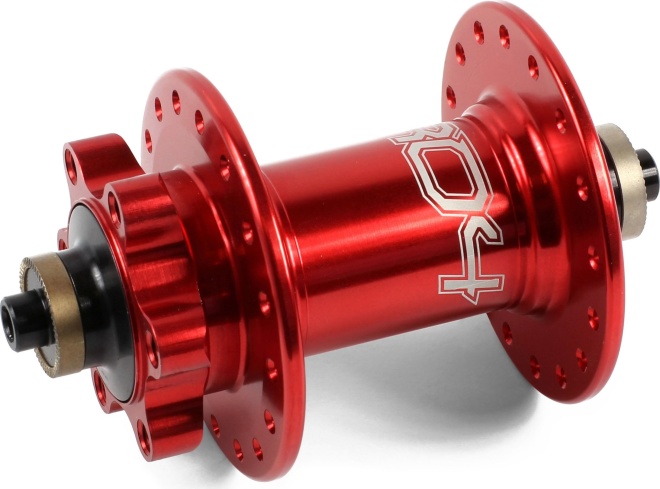 Втулка передняя Hope Pro 4 Front Disc Hub, 32 отверстия под спицы, красная Red