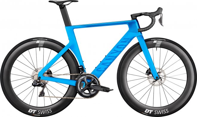 Велосипед Canyon Aeroad CF SLX 8 Disc Di2 (2021) Pace Blue