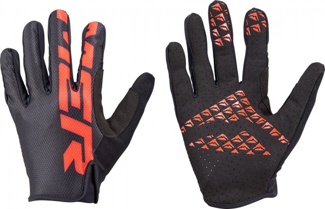 Перчатки с длинными пальцами Merida Glove Trail Full Finger, чёрно-красные Black/Red