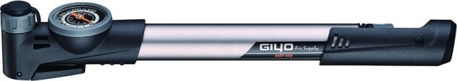 Насос ручной Giyo GP-993 Switchable Alum High Volume / High Pressure mini pump w/ Gauge