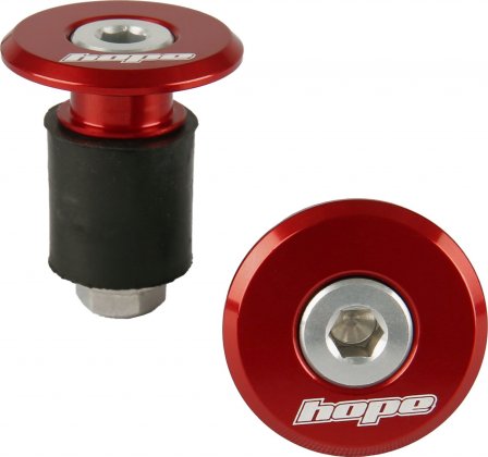 Заглушки для руля Hope Grip Doctor, красные Red