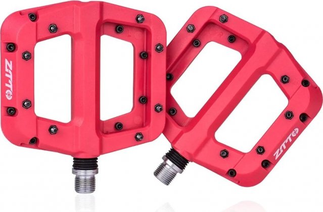 Педали-платформы ZTTO K991 Nylon Flat Pedals, красные Red