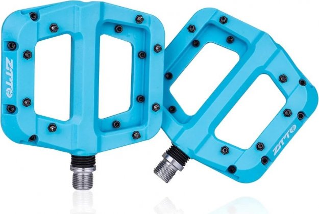 Педали-платформы ZTTO K991 Nylon Flat Pedals, голубые Blue