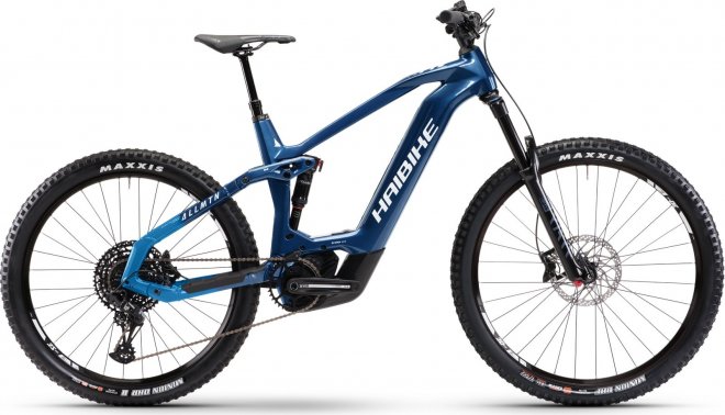 Велосипед Haibike AllMtn CF 9 (2022) Glossy Fade Blue/White