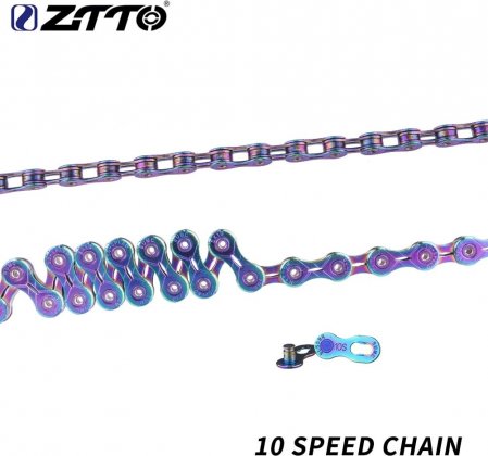 Цепь ZTTO Chain 10s EL Rainbow, 116 звеньев