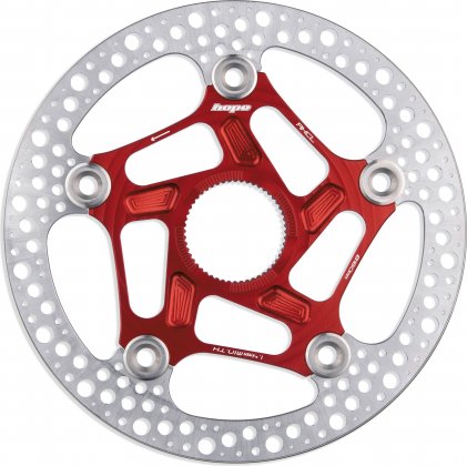 Тормозной диск Hope Road Centrelock Rotor, диаметр 160 мм, красный Red