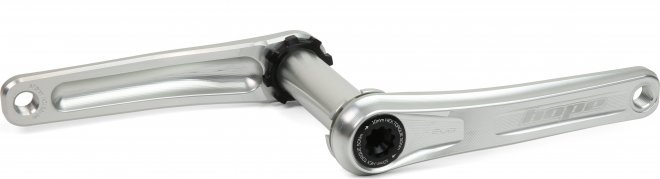 Шатуны без паука Hope Evo Crankset No Spider, длина шатунов 175 мм, серебристые Silver