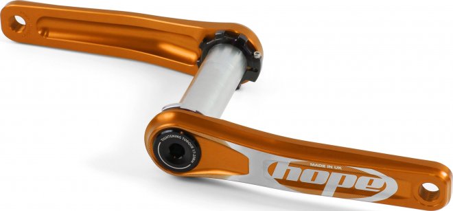 Шатуны без паука Hope Crankset No Spider, длина шатунов 175 мм, оранжевые Orange