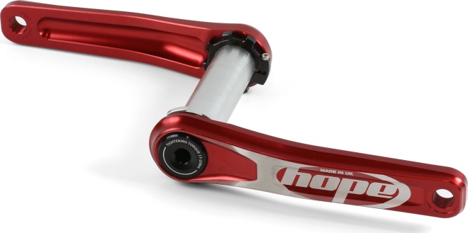 Шатуны без паука Hope Crankset No Spider, длина шатунов 175 мм, красные Red