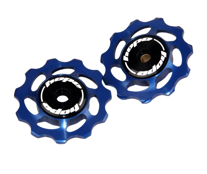 Ролики для заднего переключателя Hope Jockey Wheels 11 Tooth, синие Blue