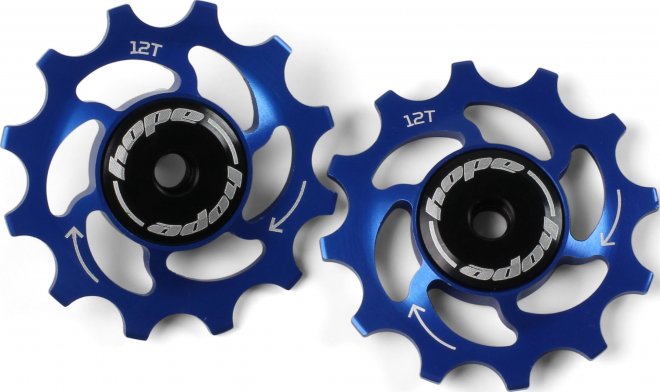 Ролики для заднего переключателя Hope Jockey Wheels 12 Tooth, синие Blue