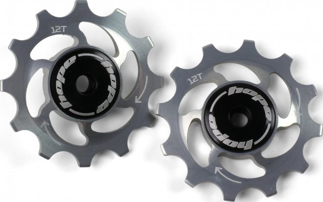 Ролики для заднего переключателя Hope Jockey Wheels 12 Tooth, серебристые Silver