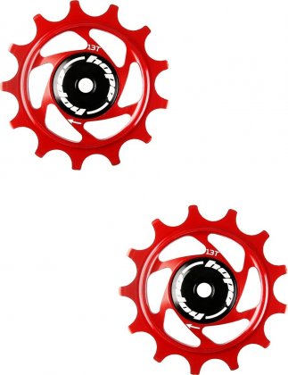 Ролики для заднего переключателя Hope 13 Tooth Jockey Wheels, красные Red