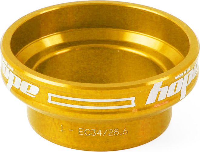Чашка для рулевой колонки Hope 07 Conventional Top Cup, золотистая Gold