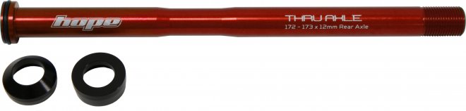 Ось задняя Hope Thru Axle Rear 172-173, красная Red