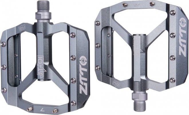 Педали-платформы ZTTO JT01 MTB Flat Pedals, серые Titanium