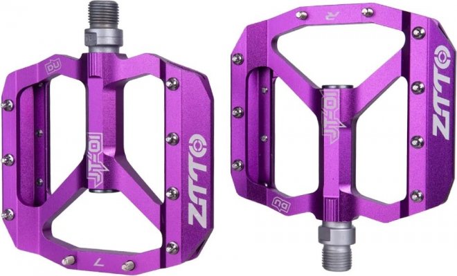 Педали-платформы ZTTO JT01 MTB Flat Pedals, пурпурные Purple