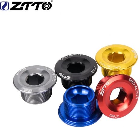 Болт прижимной ZTTO Crank Arm Bolt M20x10mm Crankset Screw, чёрный Black