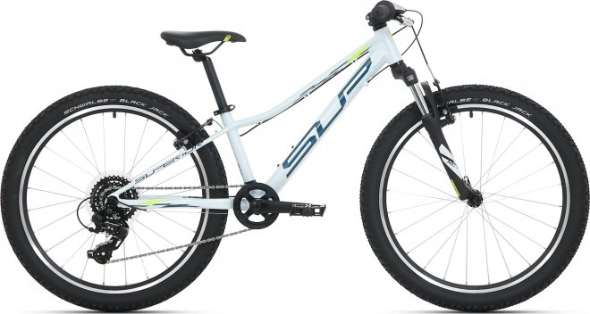Велосипед Superior Racer XC 24 (2024) Glossy White/Petrol Blue/Neon Yellow