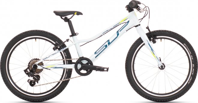 Велосипед Superior Racer XC 20 (2023) Glossy White/Petrol Blue/Neon Yellow