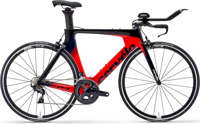 Велосипед Cervelo P3 Ultegra (2020) Black/Red/Navy