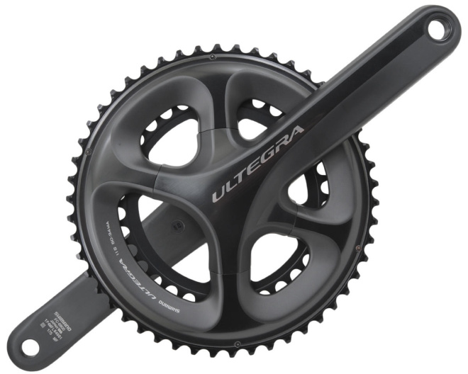 Система с интегрированным валом Shimano Ultegra FC-6800, длина шатунов 175 мм, набор звёзд 50-34T