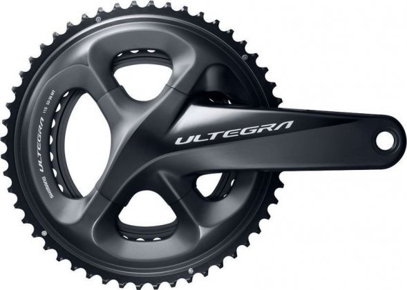 Система с интегрированным валом Shimano Ultegra FC-R8000, длина шатунов 172.5 мм, набор звёзд 52-36T