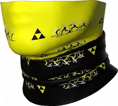 Бафф Fischer Skiers, чёрно-жёлтый Black/Neon Yellow