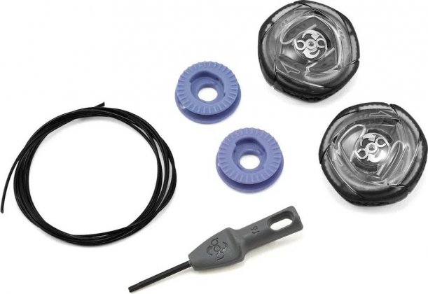 Комплект застёжек для обуви Shimano BOA IP1 Repair Kit 2 Dials Black for SH-RC900 Left, чёрный Black