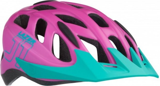 Шлем подростковый Lazer J1, розово-бирюзовый Purple/Turquoise