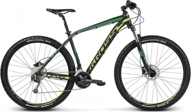 Велосипед Kross Level 4.0 29 (2018) Black/Green/Dark Green