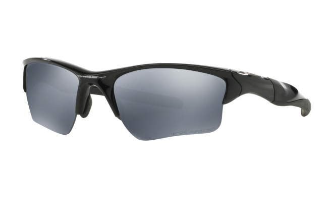 Очки спортивные Oakley Half Jacket 2.0 XL, чёрные Polished Black/Black Iridium Polarized