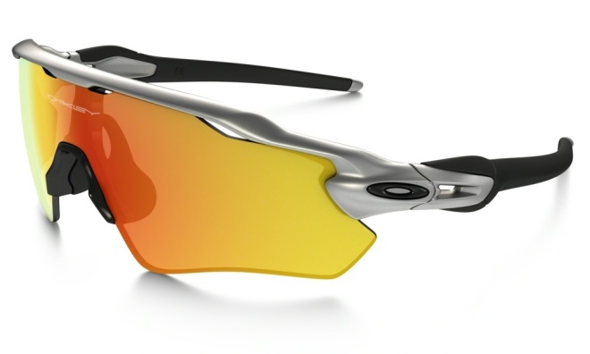 Очки спортивные Oakley Radar EV Path Silver Fire Iridium, серебристые