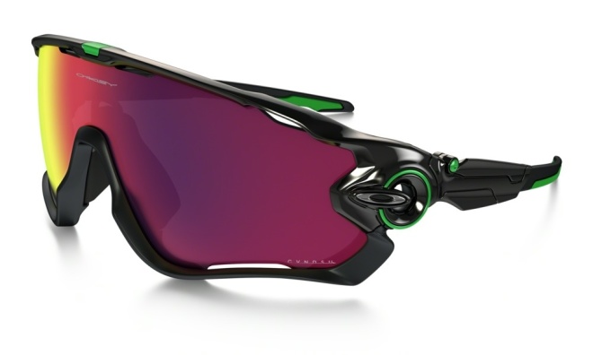 Очки спортивные Oakley Jawbreaker Prizm Road Cavendish Edition, чёрно-зелёные