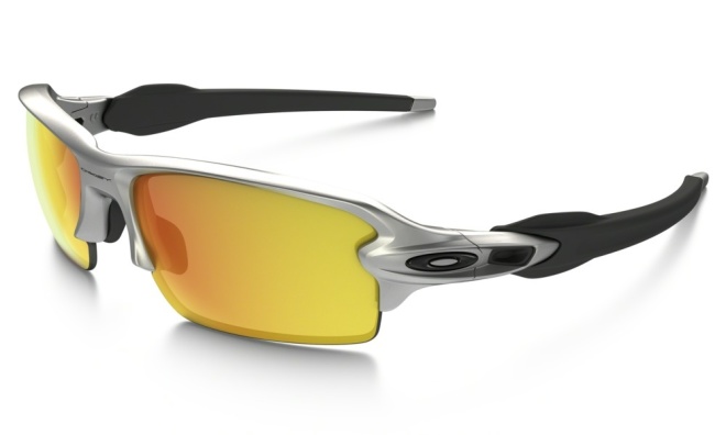 Очки спортивные Oakley Flak 2.0 Silver Fire Iridium, серебристые