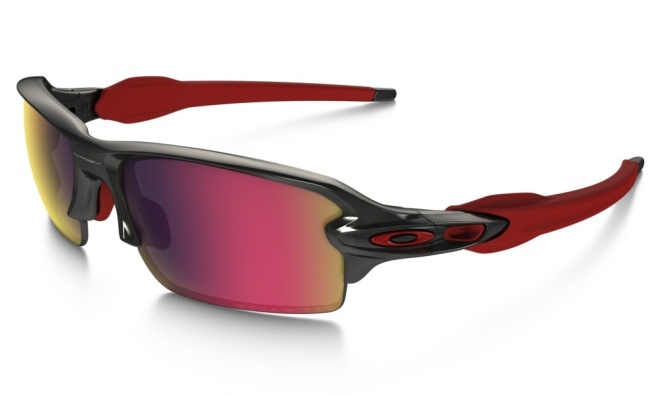 Очки спортивные Oakley Flak 2.0 Polarized Black Ink Red Iridium, чёрно-красные