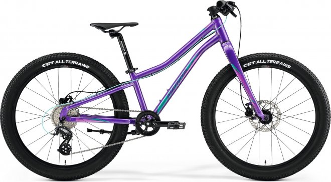 Велосипед Merida Matts J.24+ (2021) Dark Purple/Pale Pink/Teal