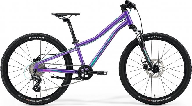 Велосипед Merida Matts J.24 (2021) Dark Purple/Pale Pink/Teal