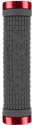 Грипсы Lizard Skins Lock-On Peaty, серые с красными кольцами Grey/Red