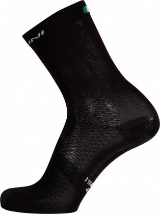Носки Nalini B0W Vela Sock, чёрные с белыми надписями 4000