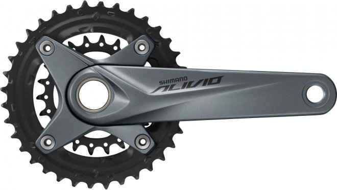 Система с интегрированным валом Shimano Alivio FC-M4050-B2, длина шатунов 170 мм