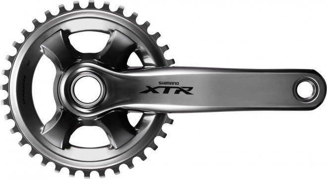 Система с интегрированным валом Shimano XTR FC-M9000-1, длина шатунов 175 мм, звезда 36T