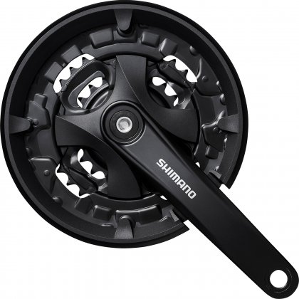 Система под квадрат Shimano FC-MT101, длина шатунов 170 мм, набор звёзд 44-32-22T, с защитой цепи, без упаковки